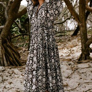 Daughters of India Kyra Midi Smock Dress